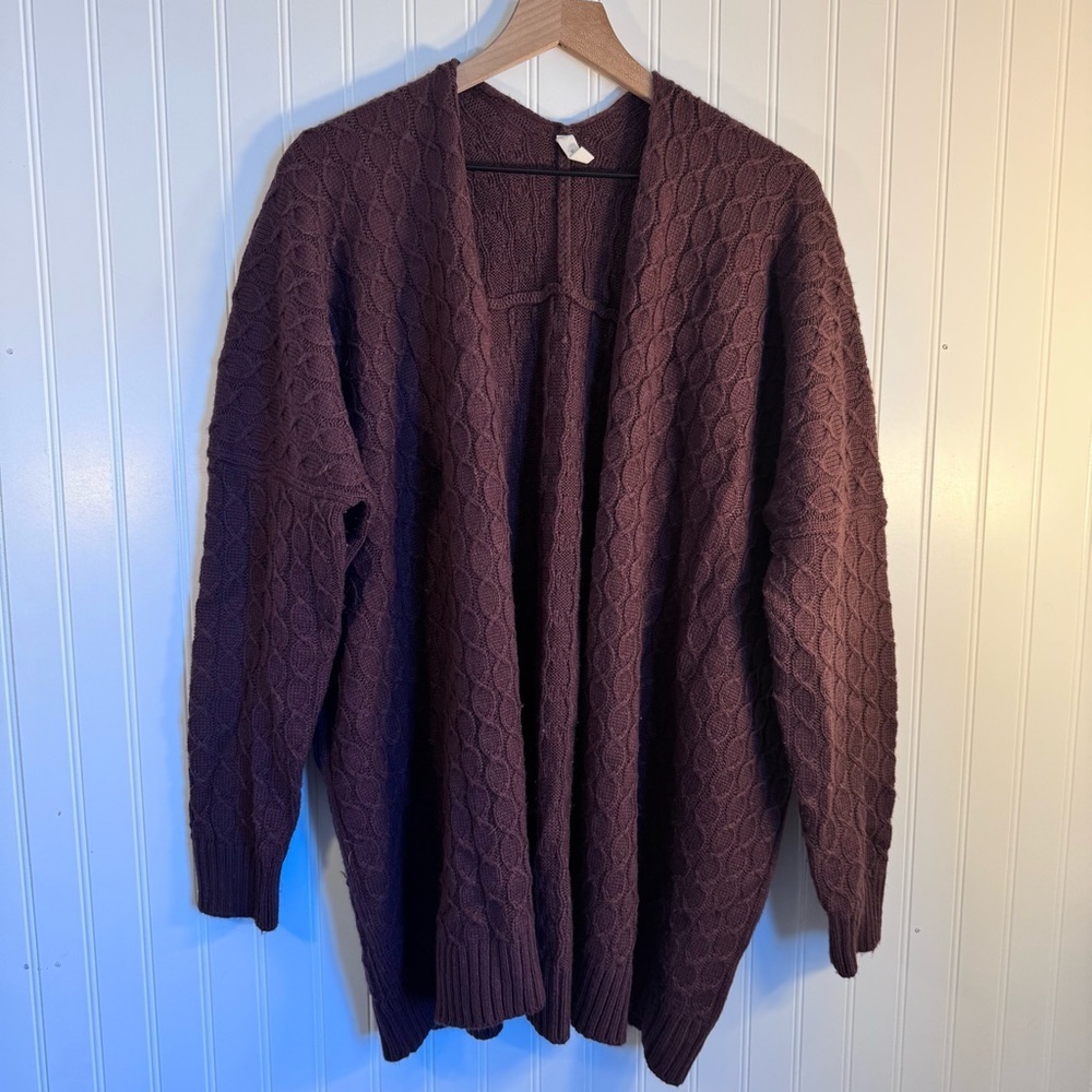 Wishlist Wool Blend Cable Knit Open Cardigan Women’s Size S/M